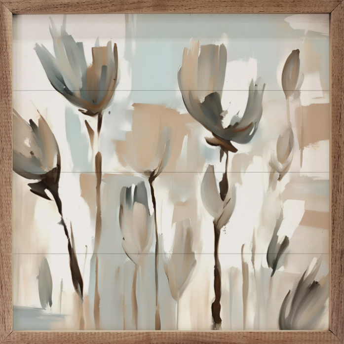 Blue And Tan Tulips image 0
