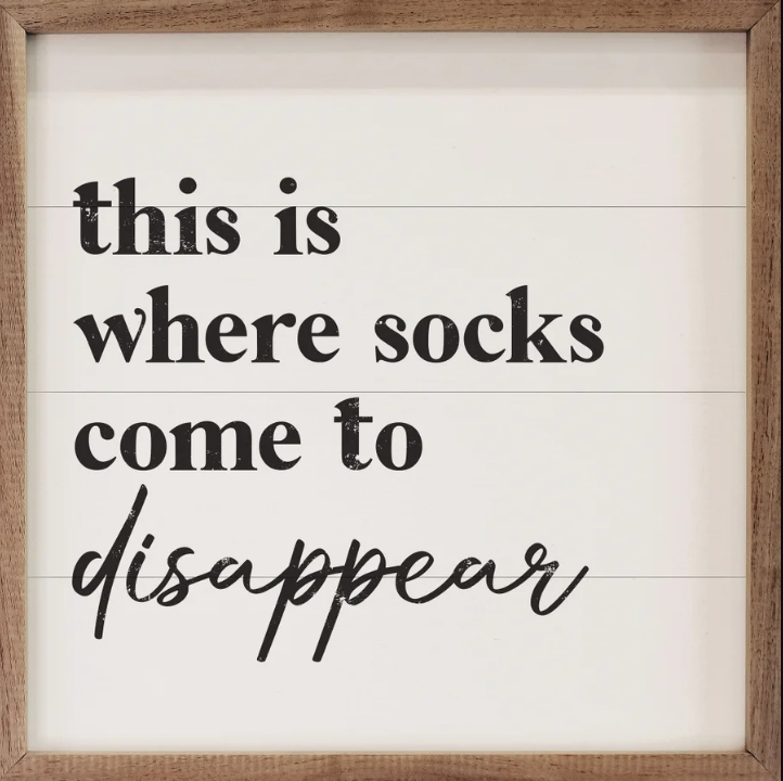 This Is Where Socks Come White image 0