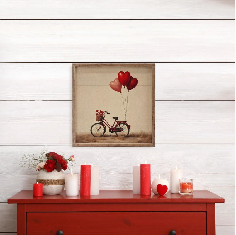Red Valentine's Heart Bike image 1