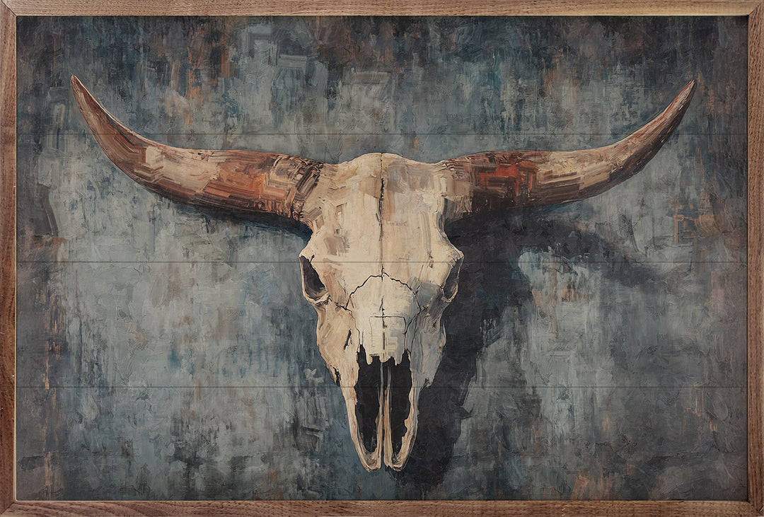 Vintage Cow Skull 2 By Nina Blue image 2