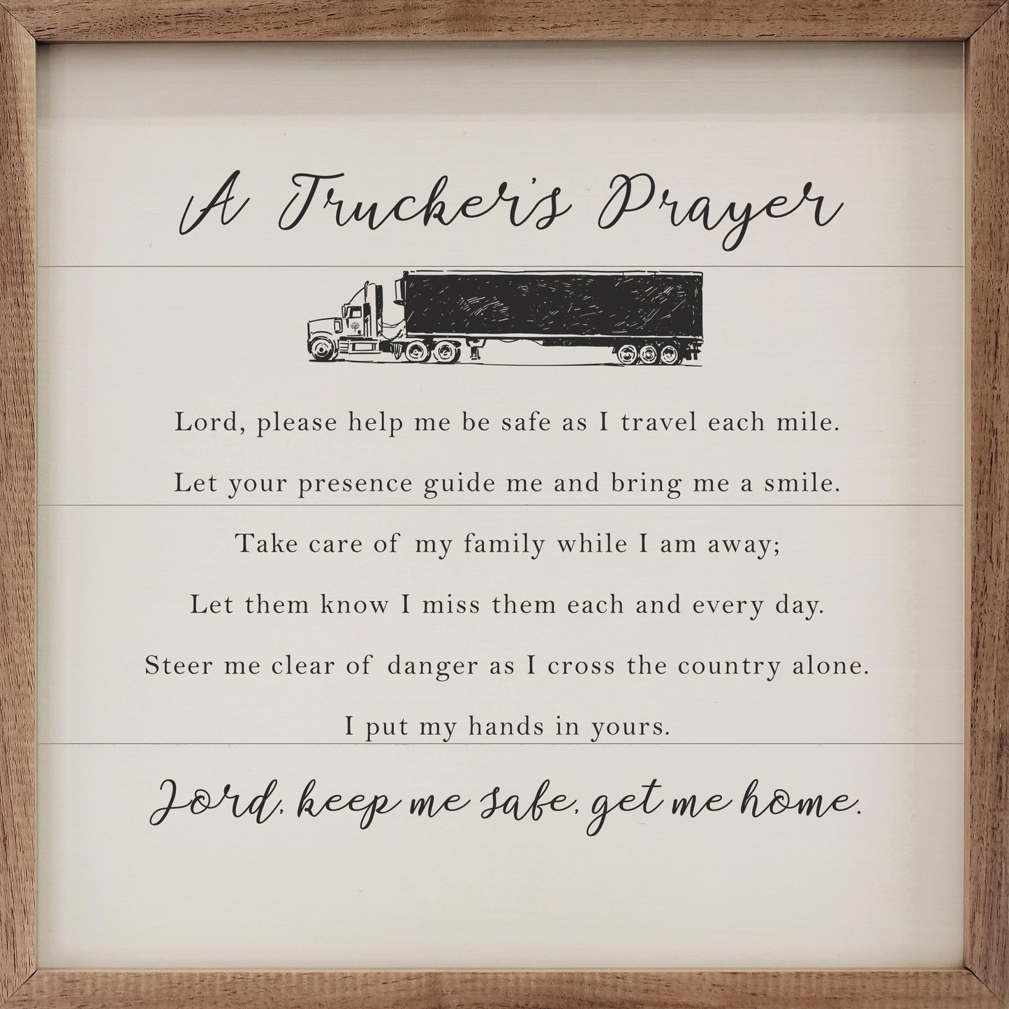 A Trucker’s Prayer White image 0