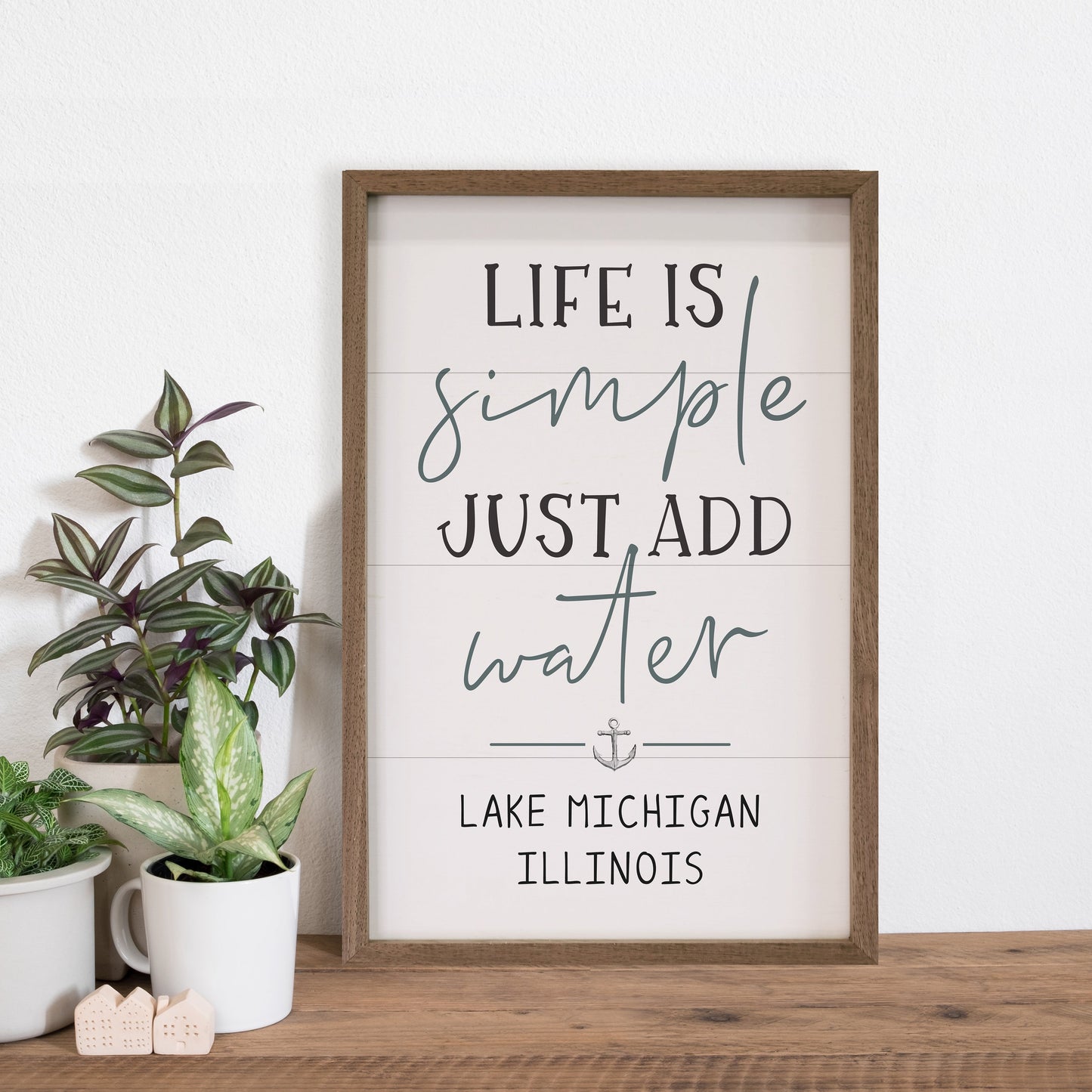 Just Add Water Personalized Lake State