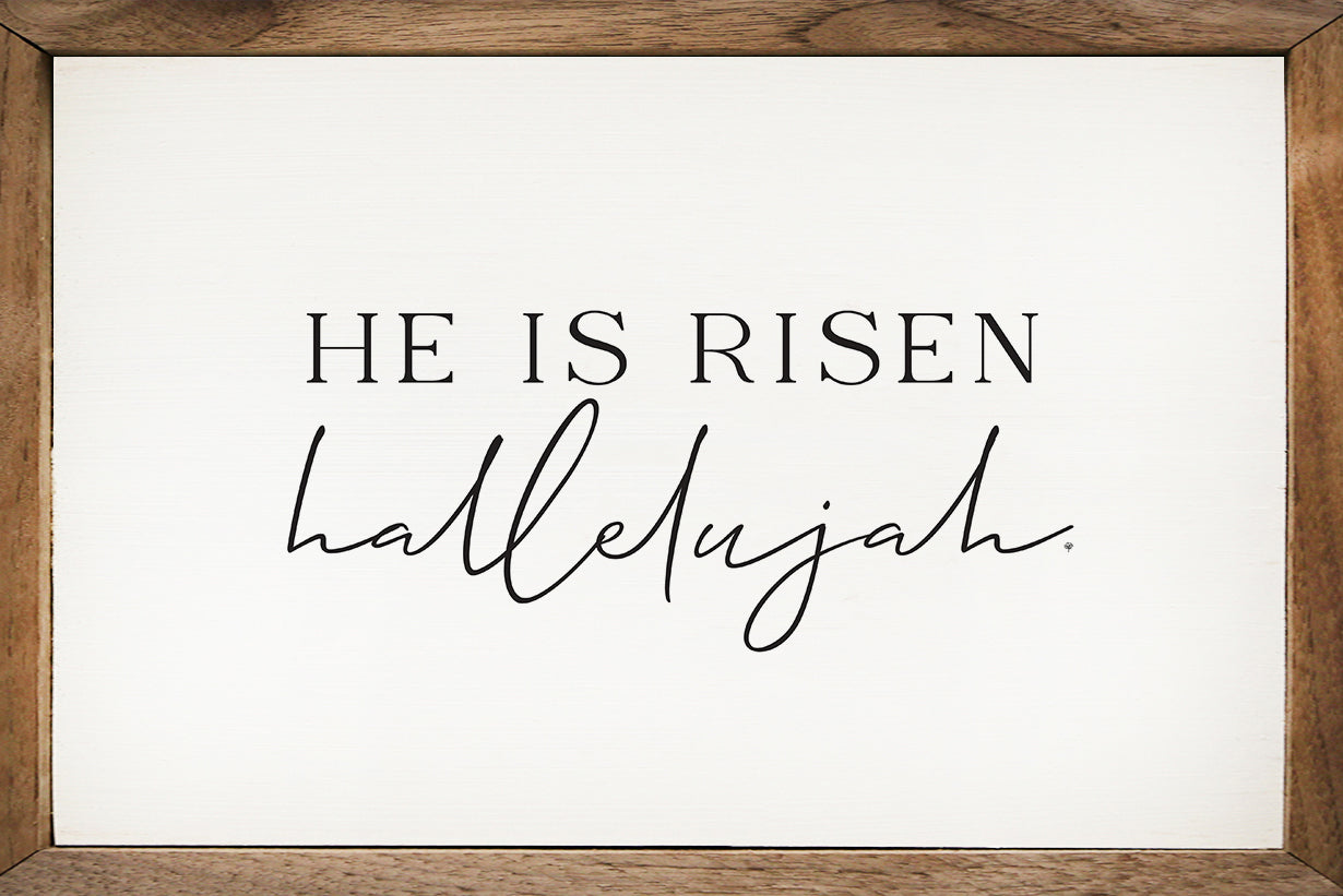 He Is Risen Hallelujah White image 0