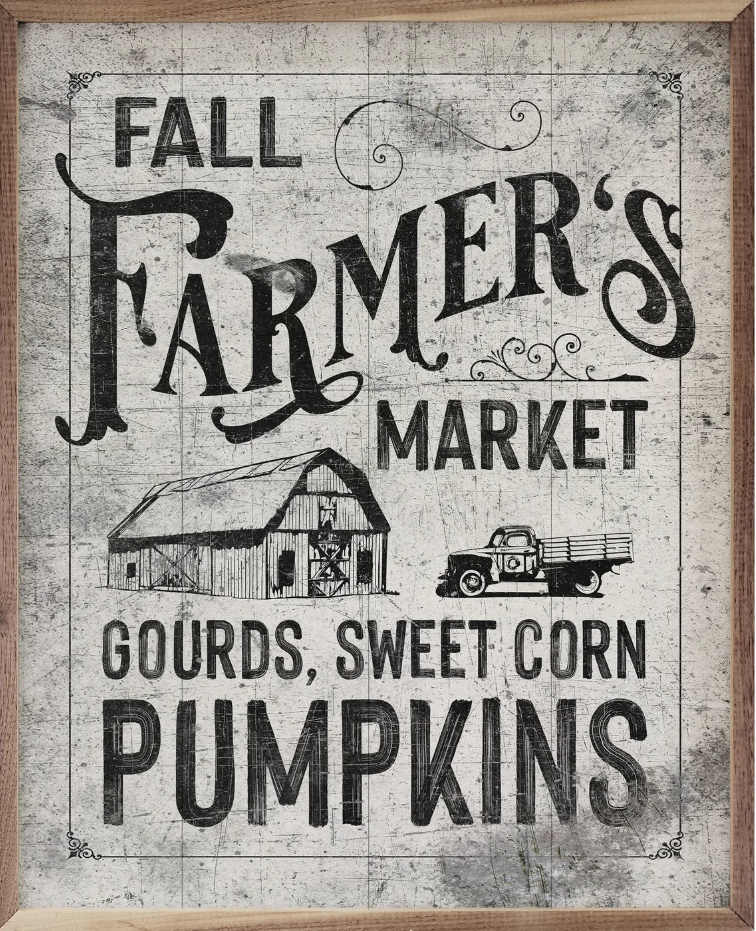 Fall Farmer's Market Border White image 0
