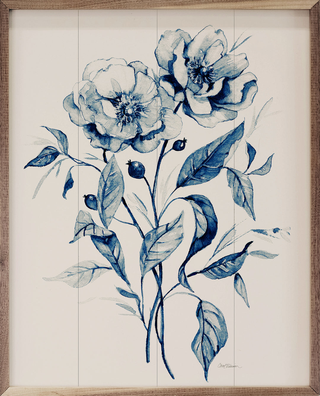 Indigo Wild Roses I By Carol Robinson image 1