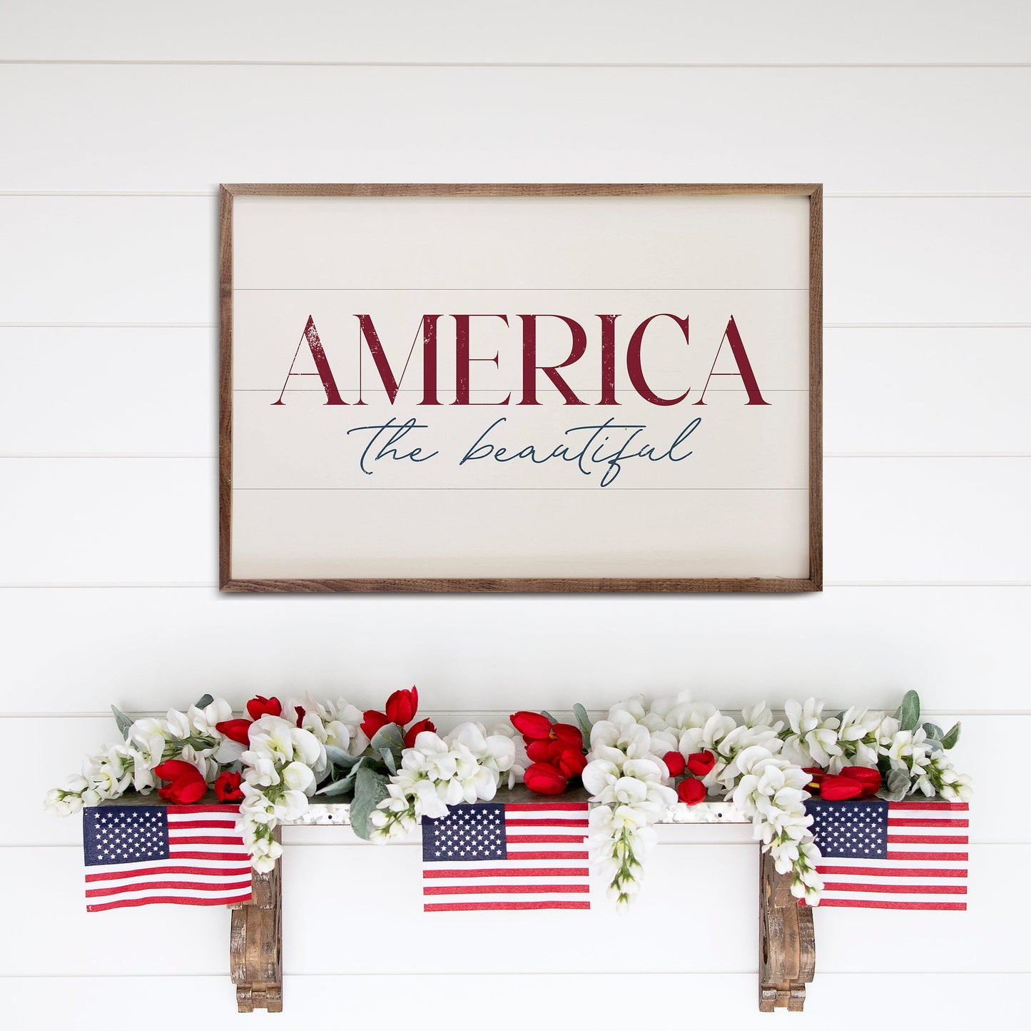 America The Beautiful White
