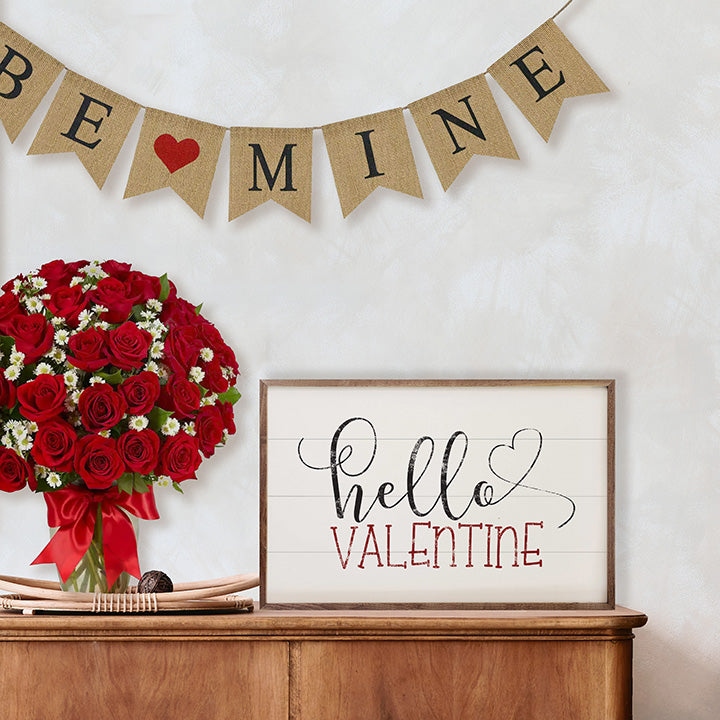 Hello Valentine Heart White