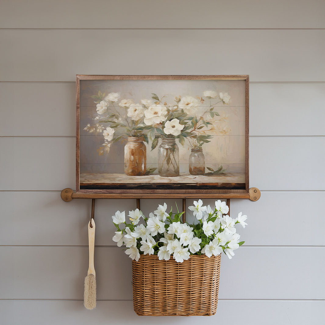 Mason Jar Bouquet By Accent Art Studio