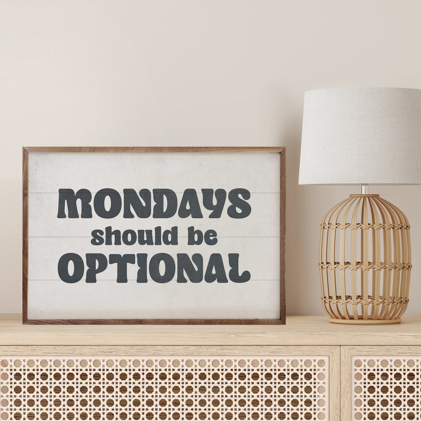 Mondays Should Be Optional White