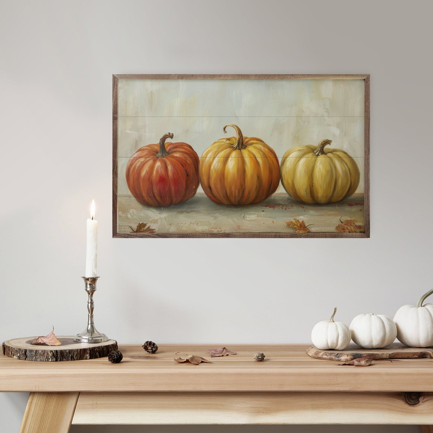 Pumpkin Trio By Petals Prints Design