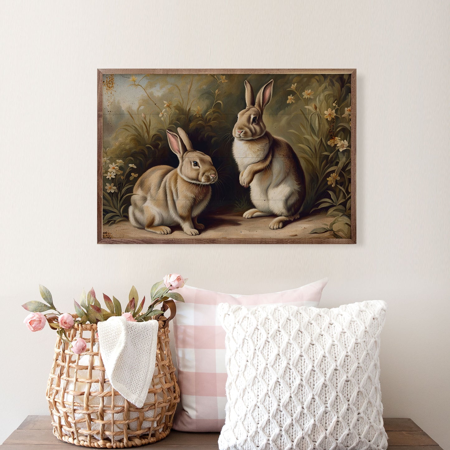 Vintage Bunny Pair