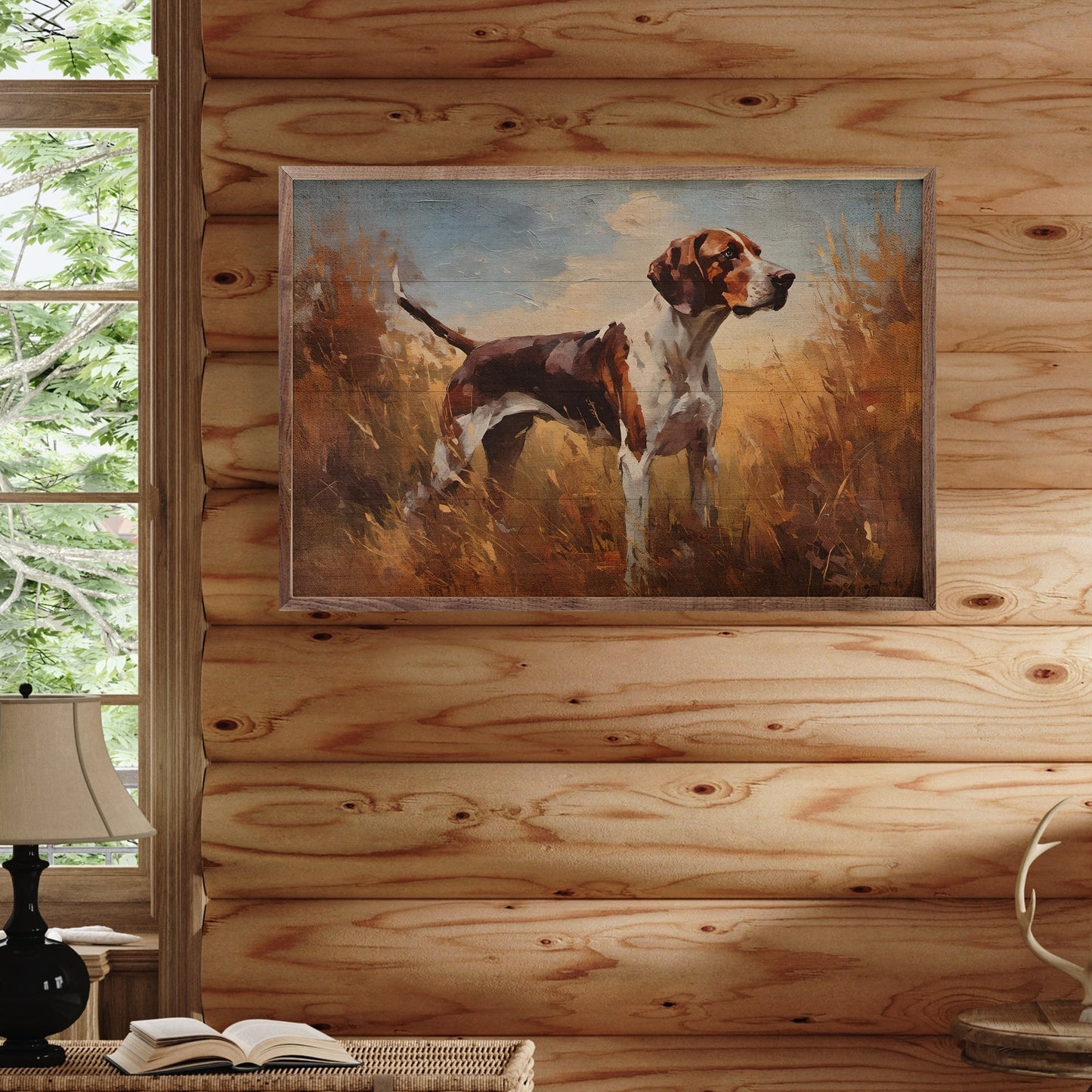 Walker Coonhound In Field