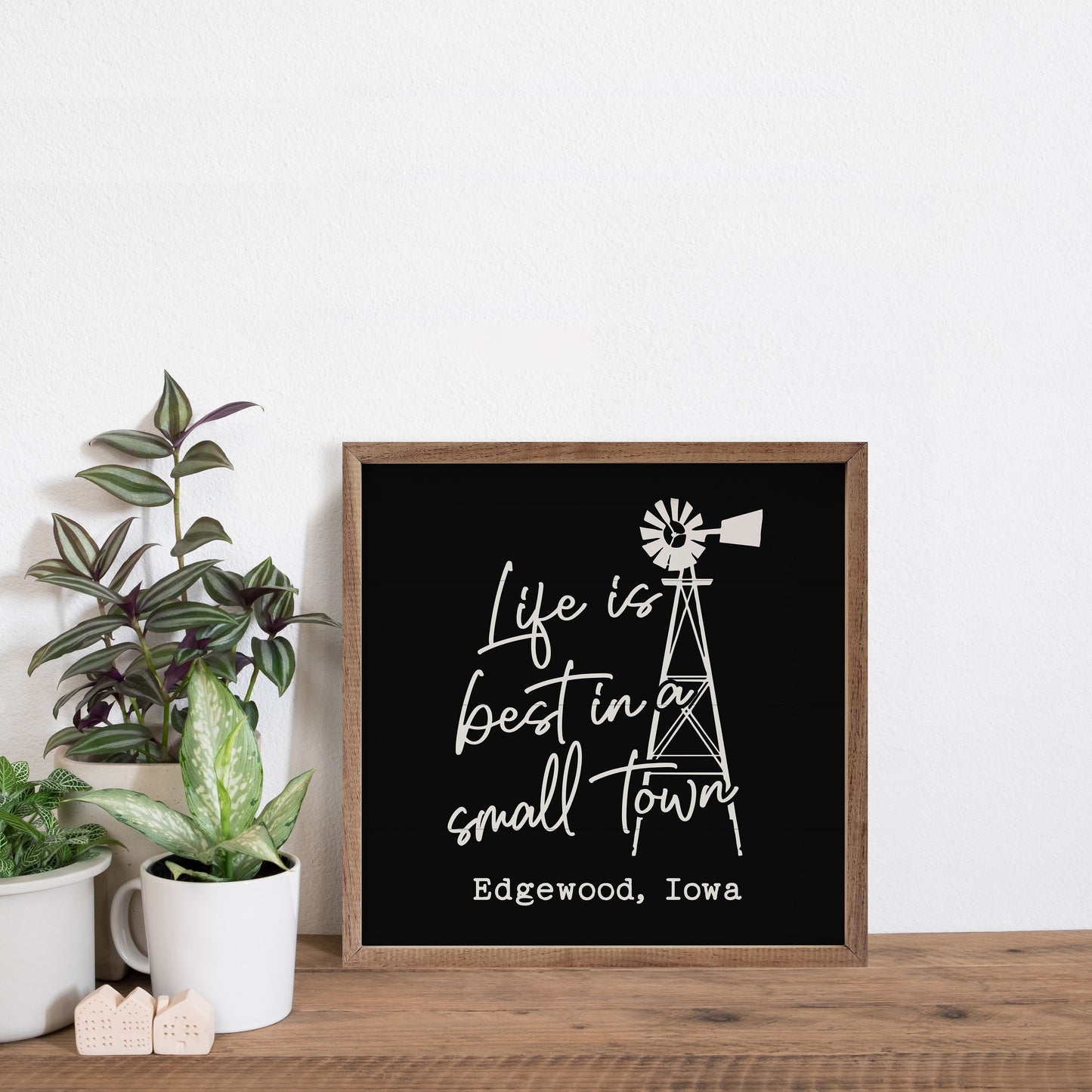 Life is Best Windmill Personalized City State