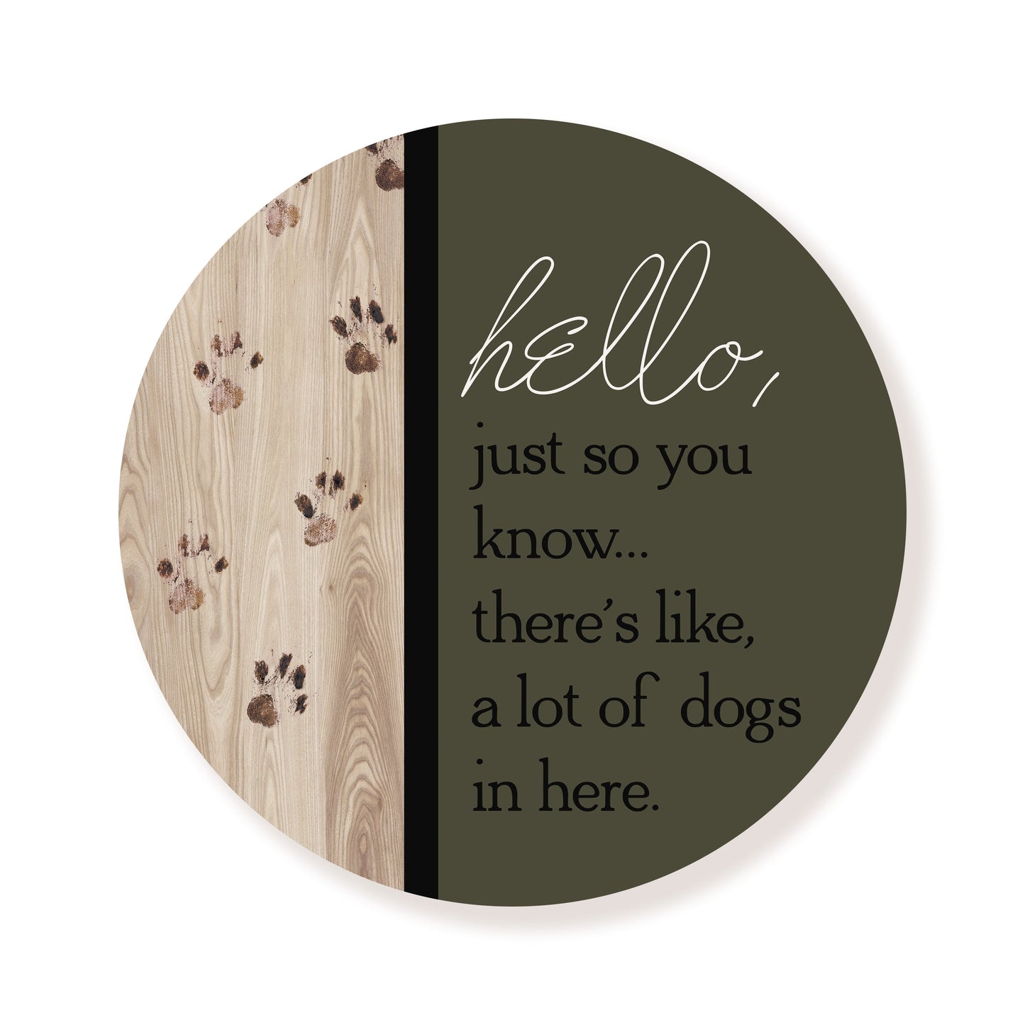 A Lot Of Dogs Green Circle