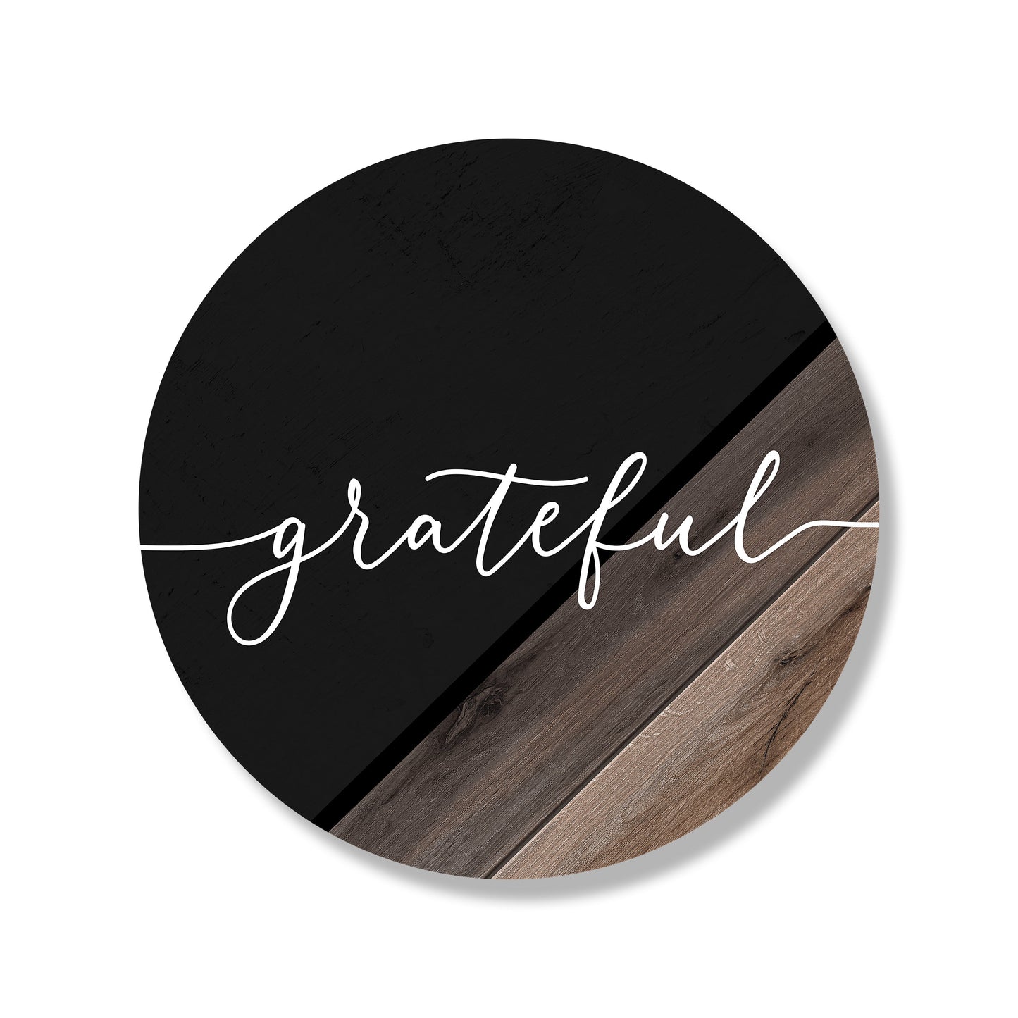 Grateful Wood And Black Circle