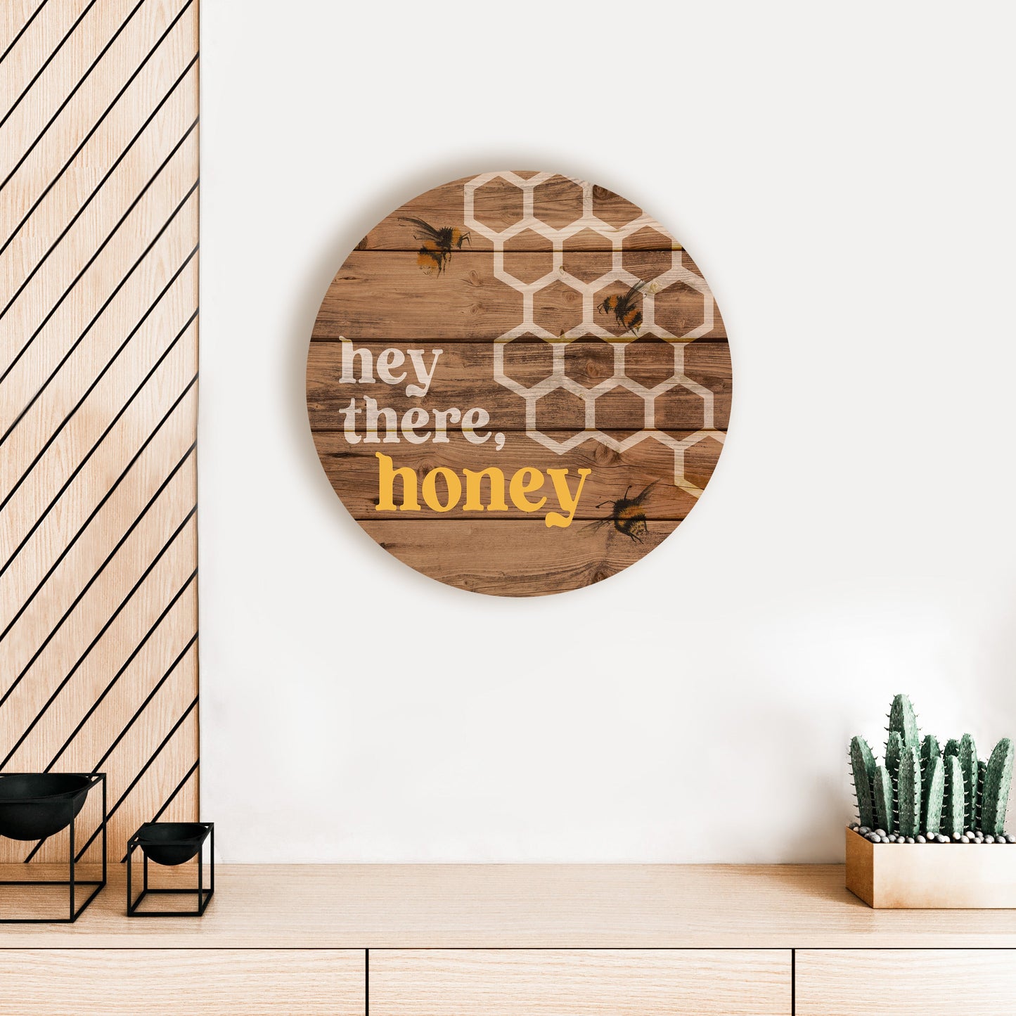 Hey There Honey Wood Circle