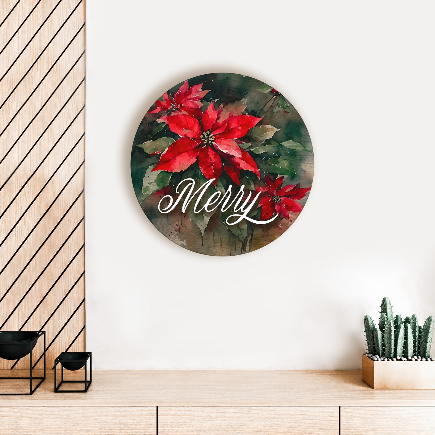 Merry Poinsettia Circle