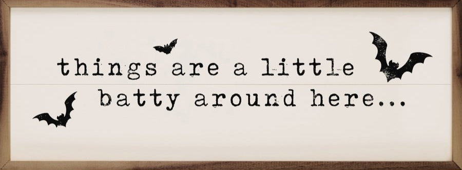 Things Are A Little Batty White image 0