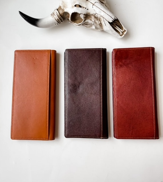 Genuine Tooled Leather Bi-Fold Wallet image 2