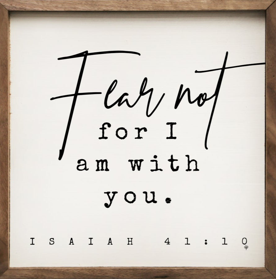 Fear Not Isaiah 41:10 White image 0