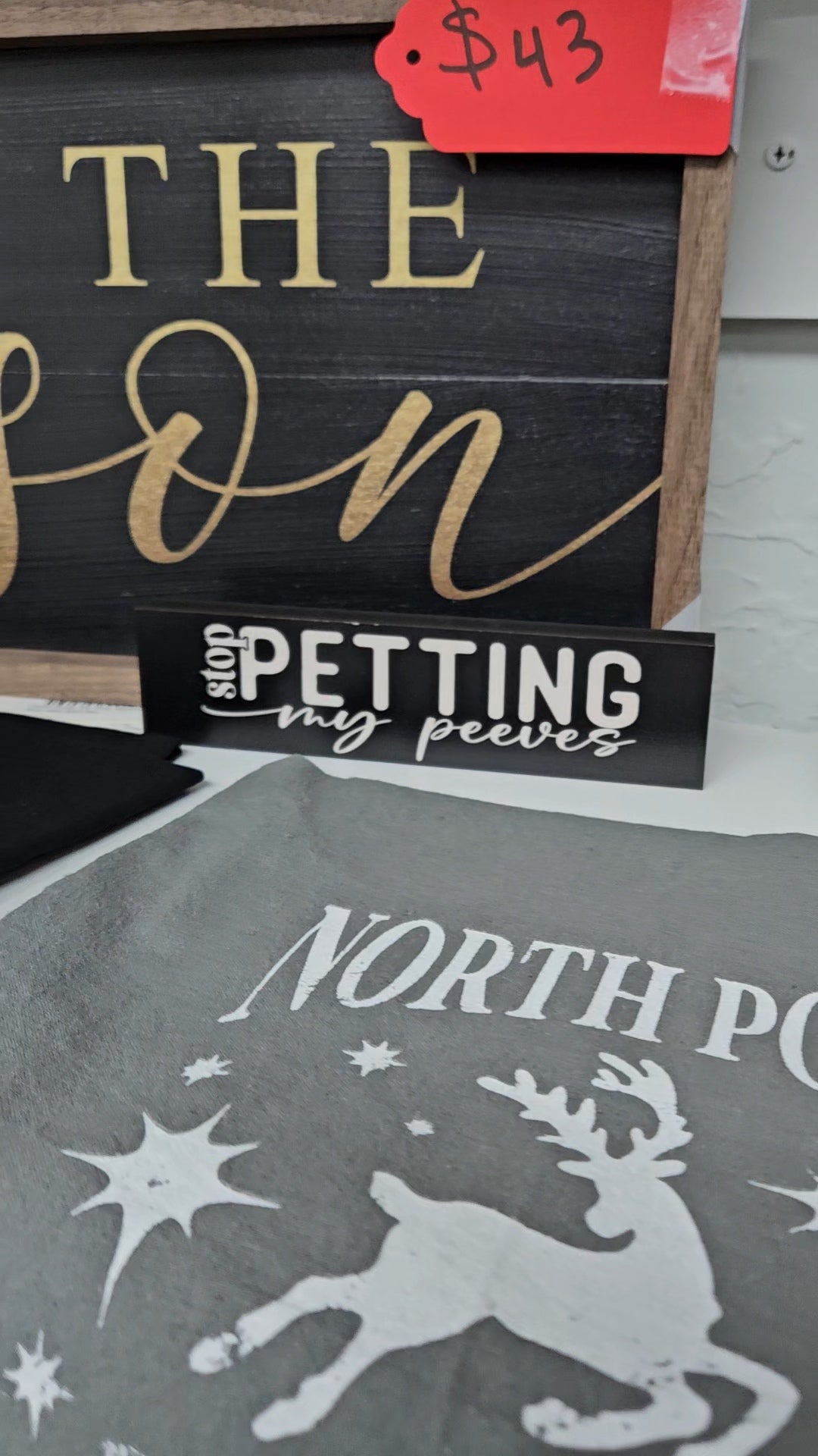 Stop Petting My Peeves Sign image 1