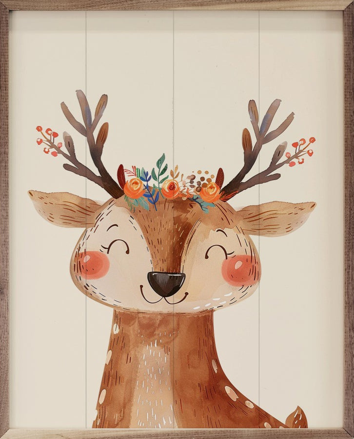 Boho Woodland Deer image 0