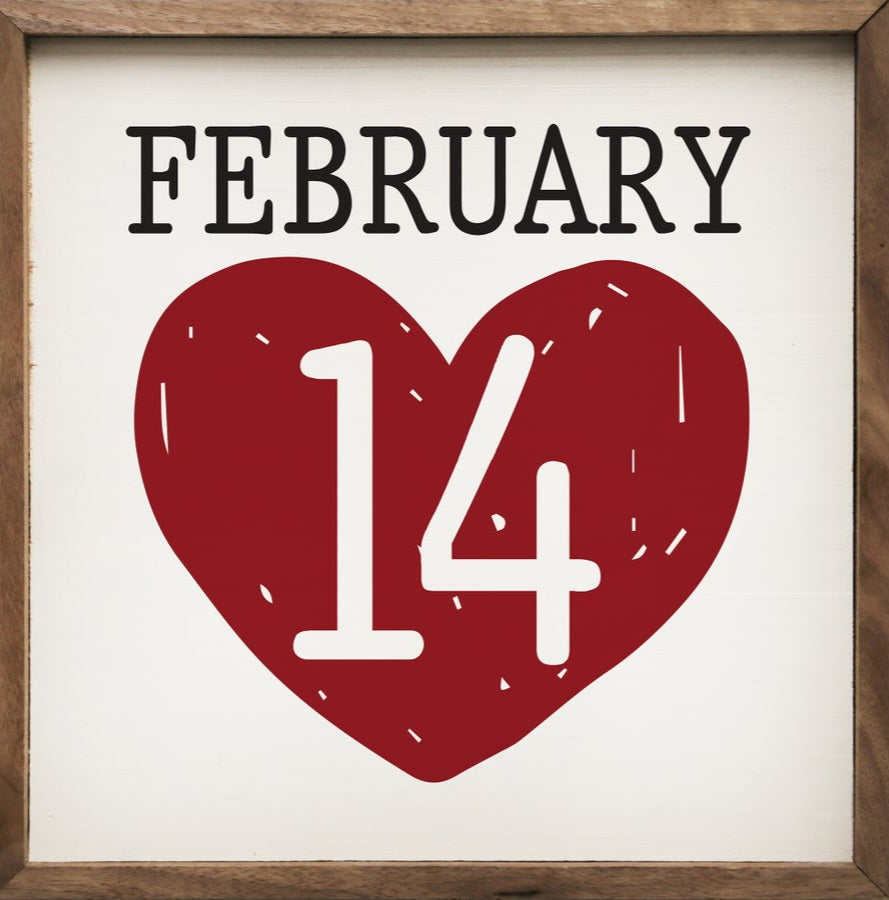 February 14th Heart White image 0