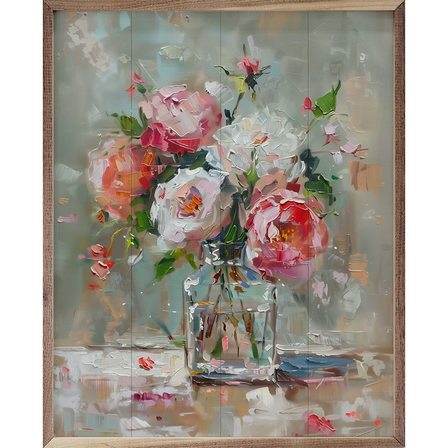 Vintage Floral Vase By Nini Art image 2