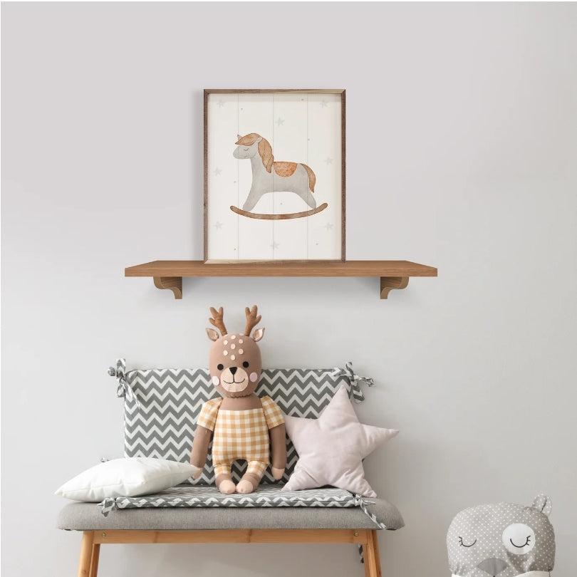 Boho Watercolor Rocking Horse By Allure Art image 1
