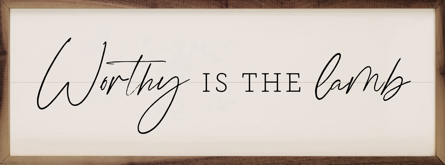 Worthy Is The Lamb White image 0