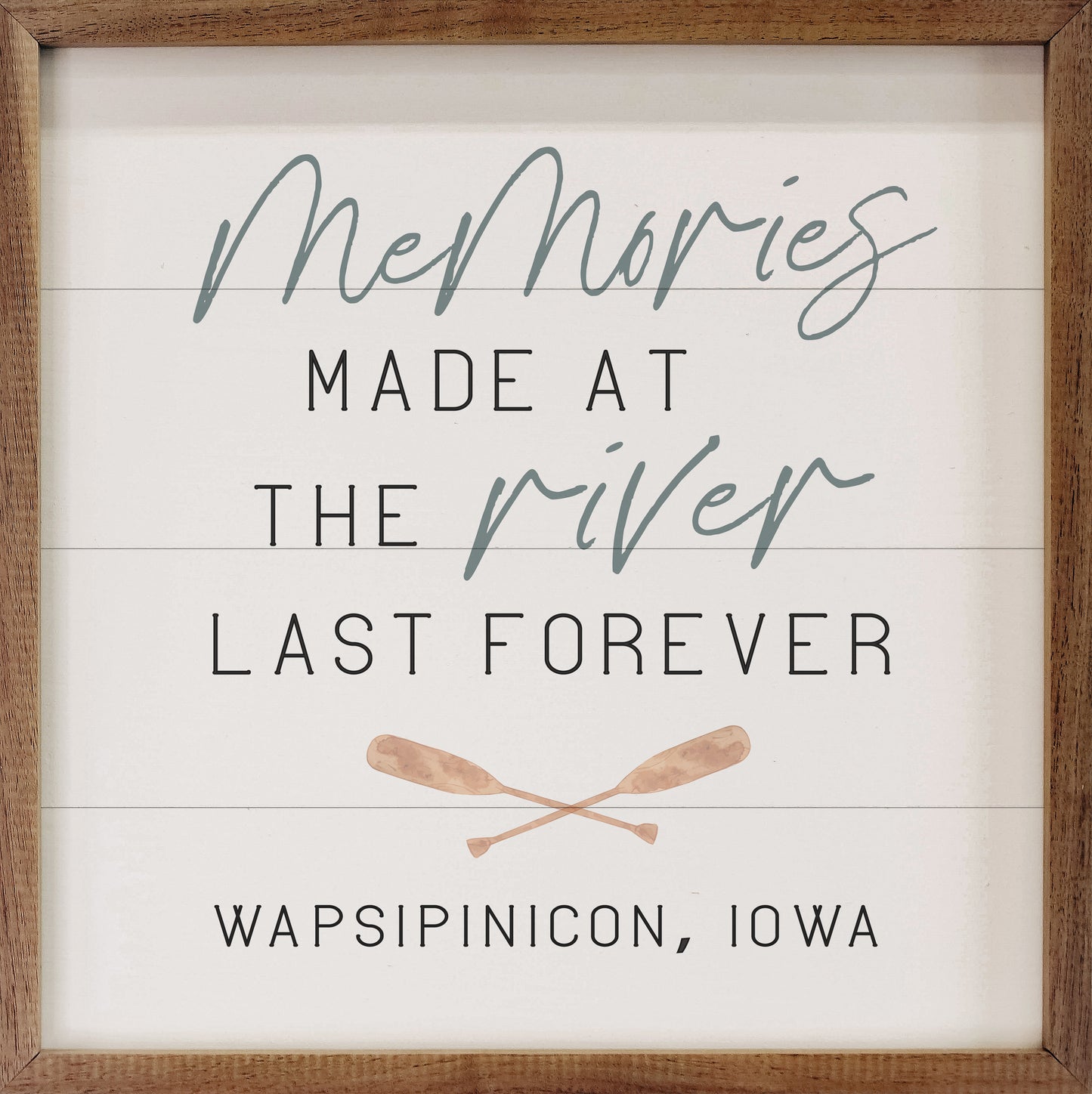 Personalized Memories Made At The River White image 0