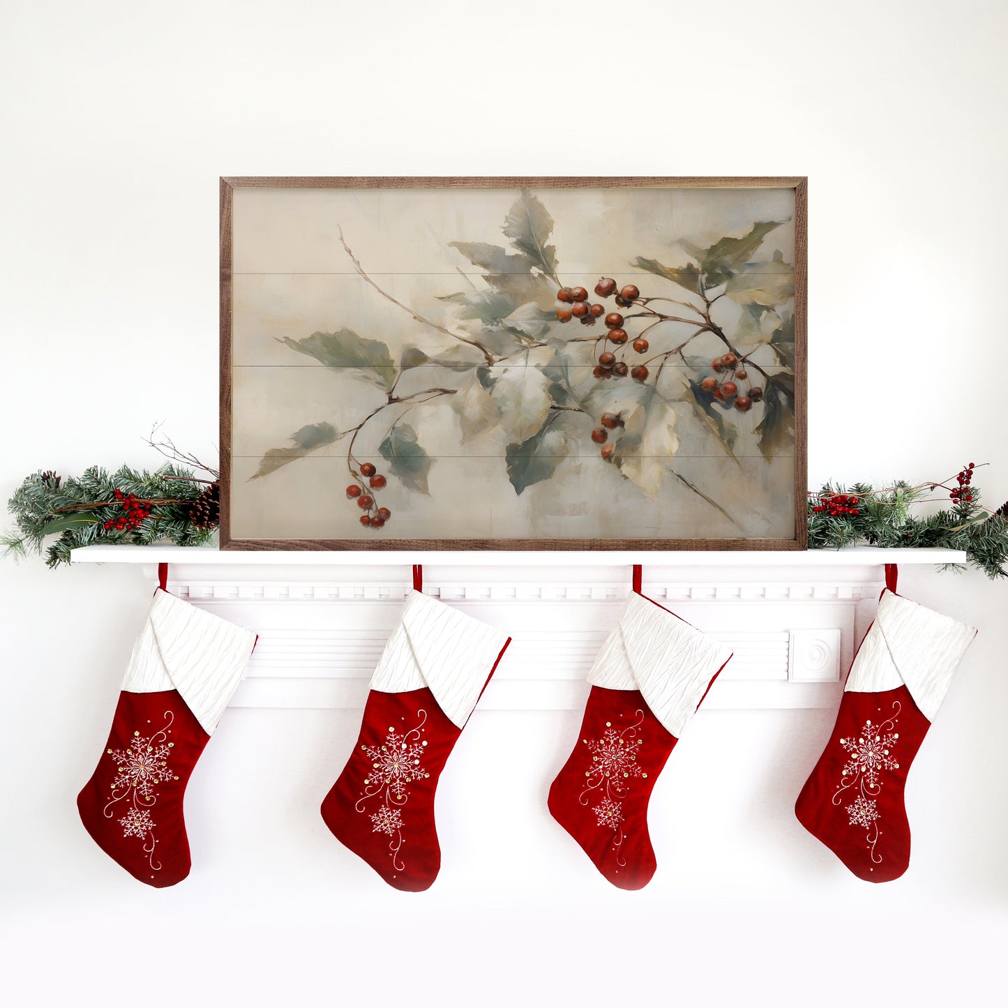 Holly With Berries I By Petals Prints Designs