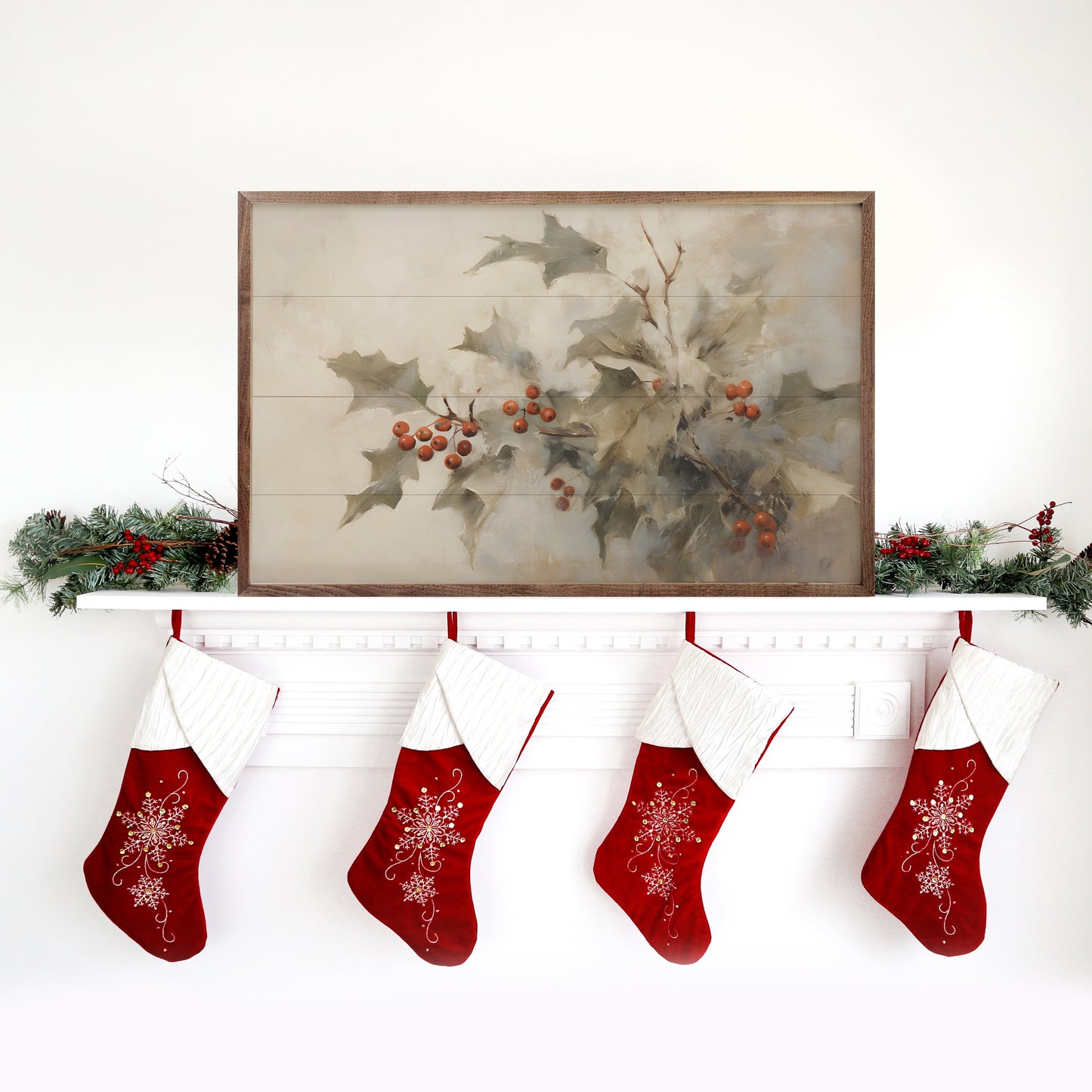 Holly With Berries II By Petals Prints Designs