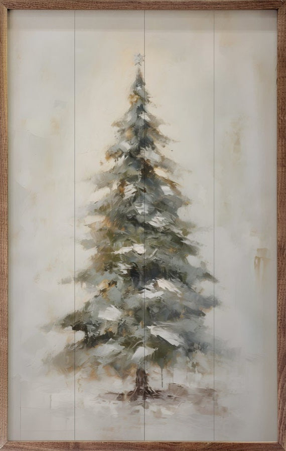 Pine Tree With Star By Petals Prints Designs image 1