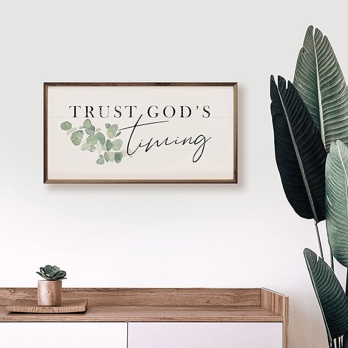 Trust God's Timing Greenery image 2