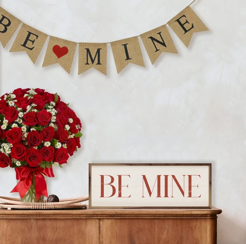 Red Be Mine On White image 1