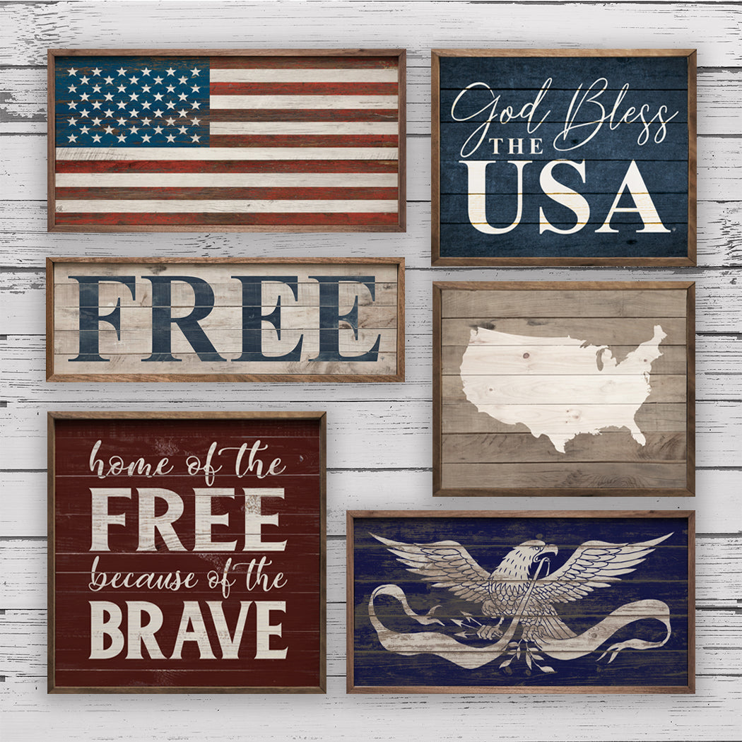 God Bless The USA Blue image 1