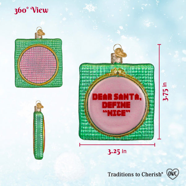 Dear Santa Ornament