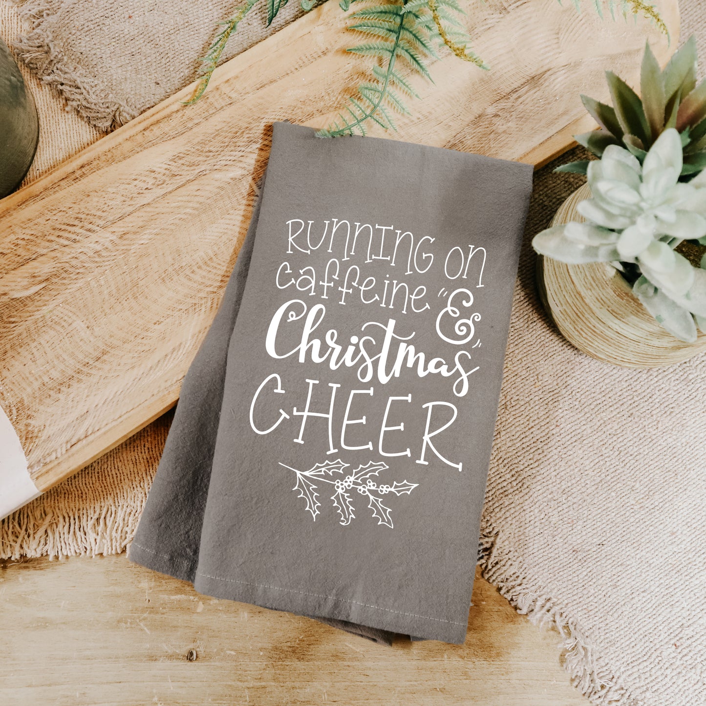 Running On Christmas Cheer Towel image 1