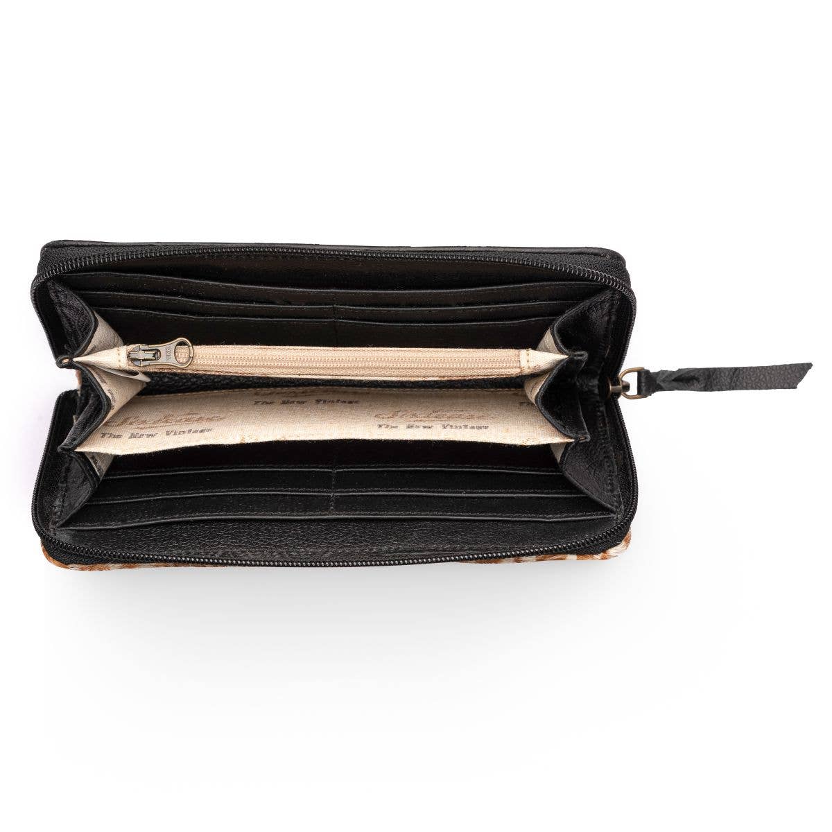 Deer Print Leather Wallet