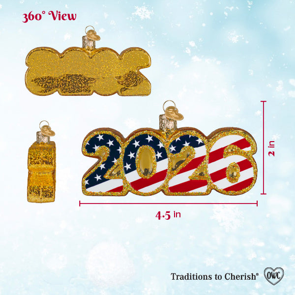 USA 2026 Ornament