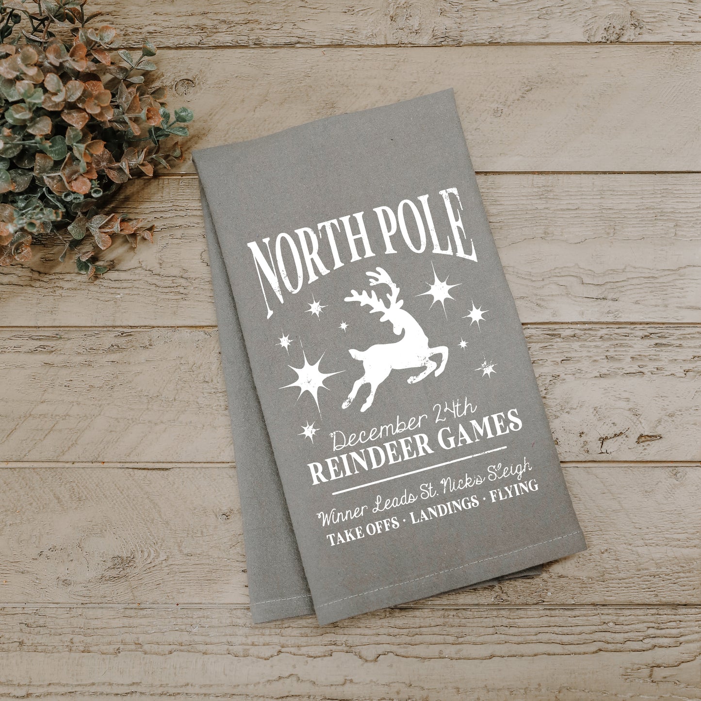 North Pole Reindeer Games Towel image 1