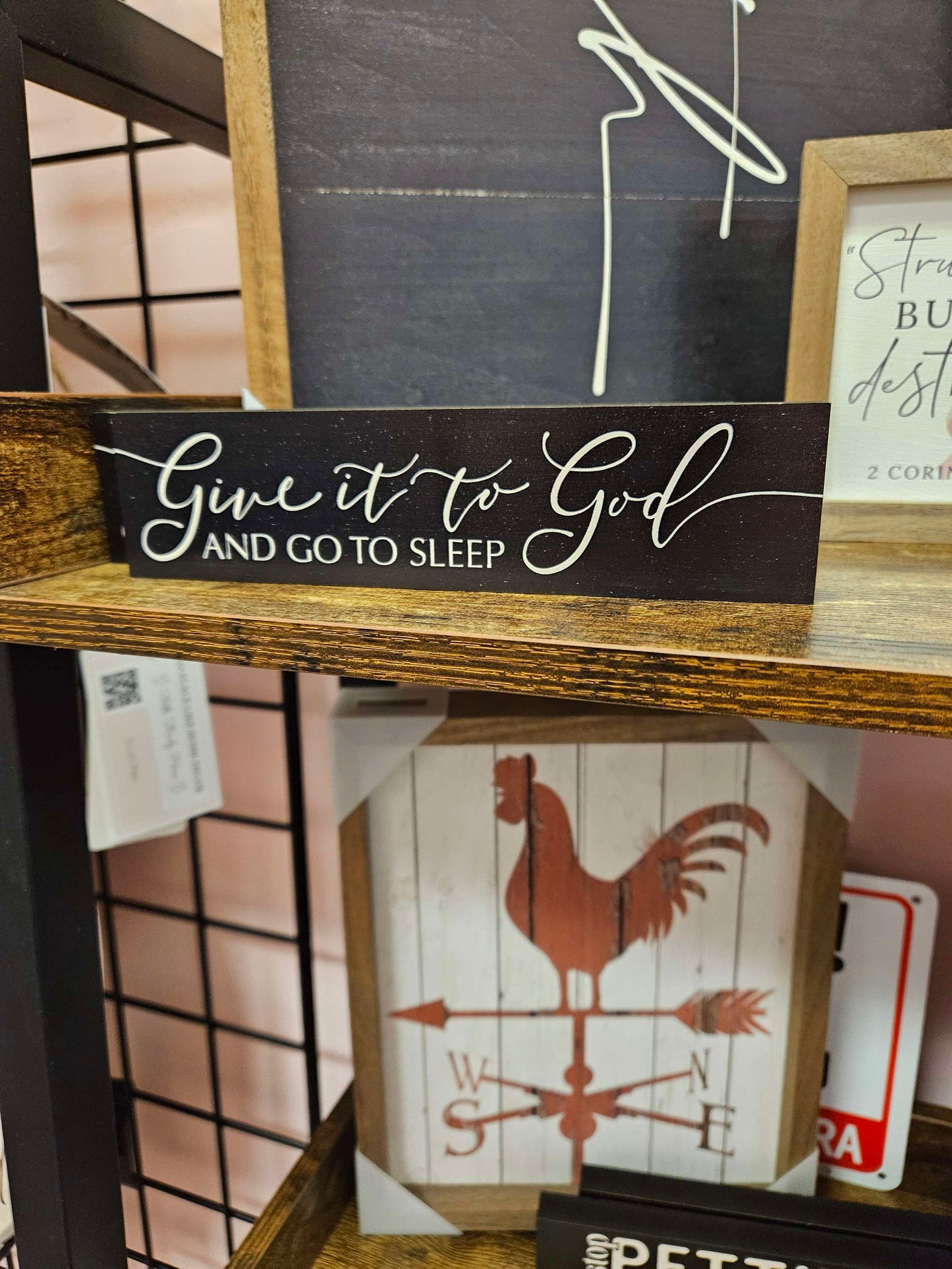 Give It to God And Go To Sleep Sign image 1