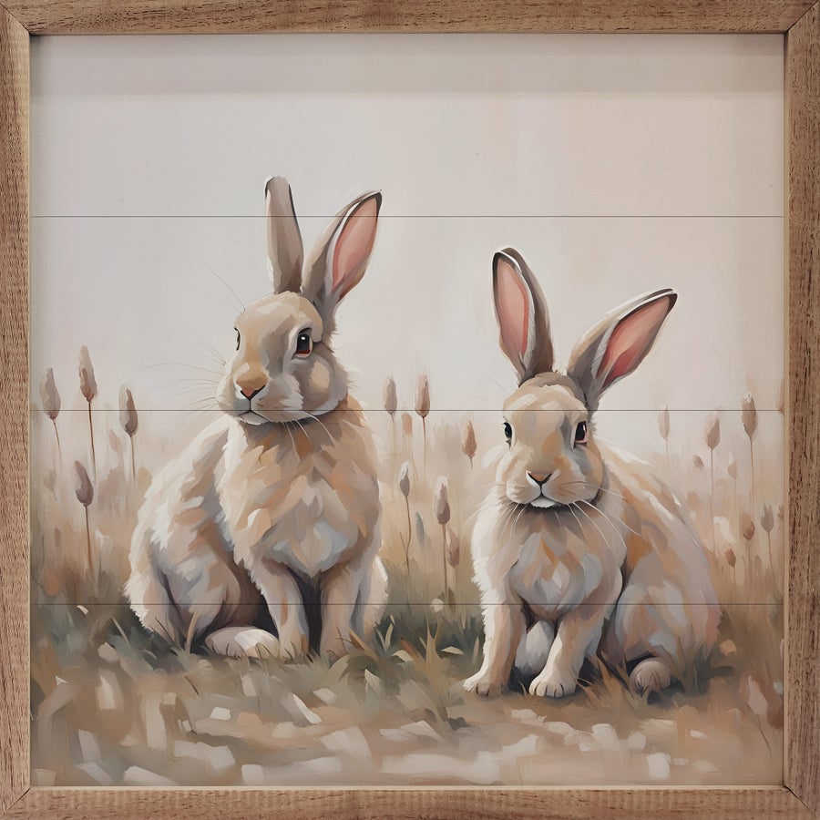 Neutral Two Rabbits image 0