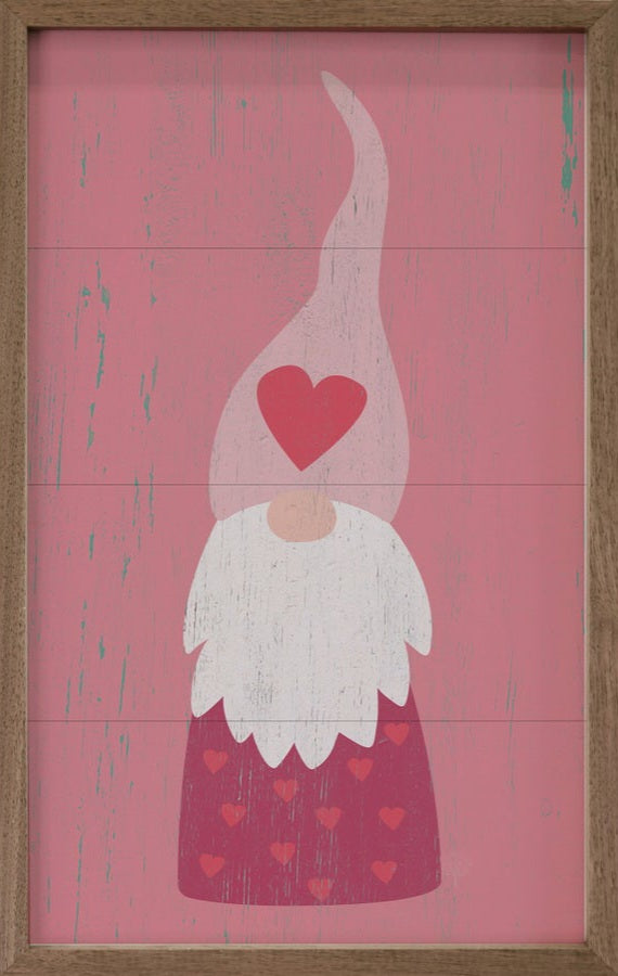Gnome Heart Pink image 0