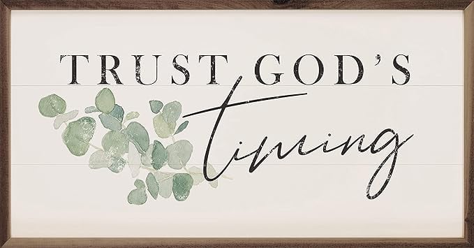 Trust God's Timing Greenery image 1