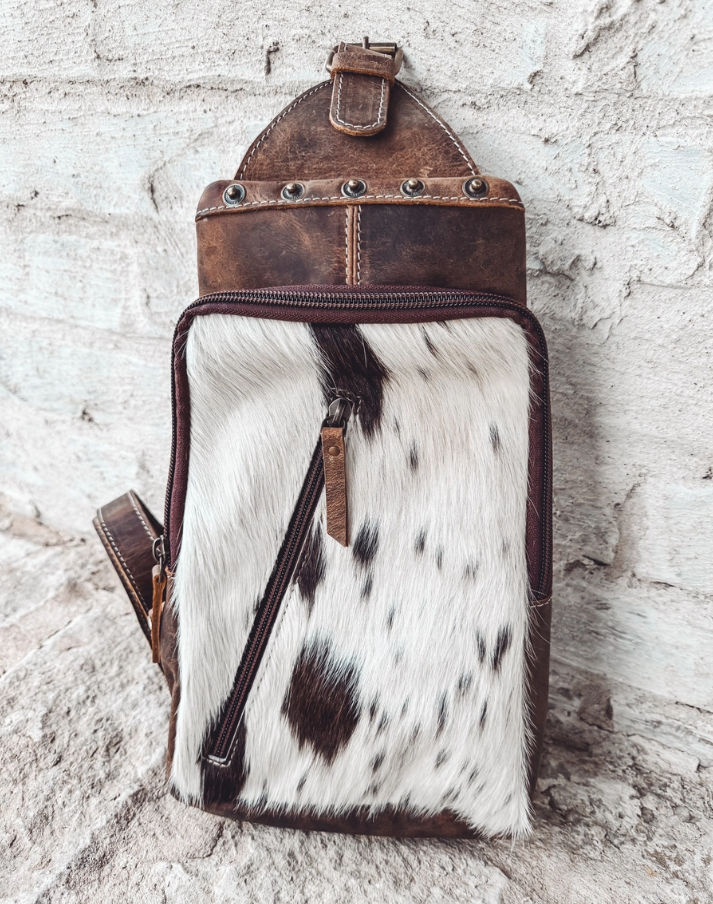 Cowhide Leather Sling Bag image 3