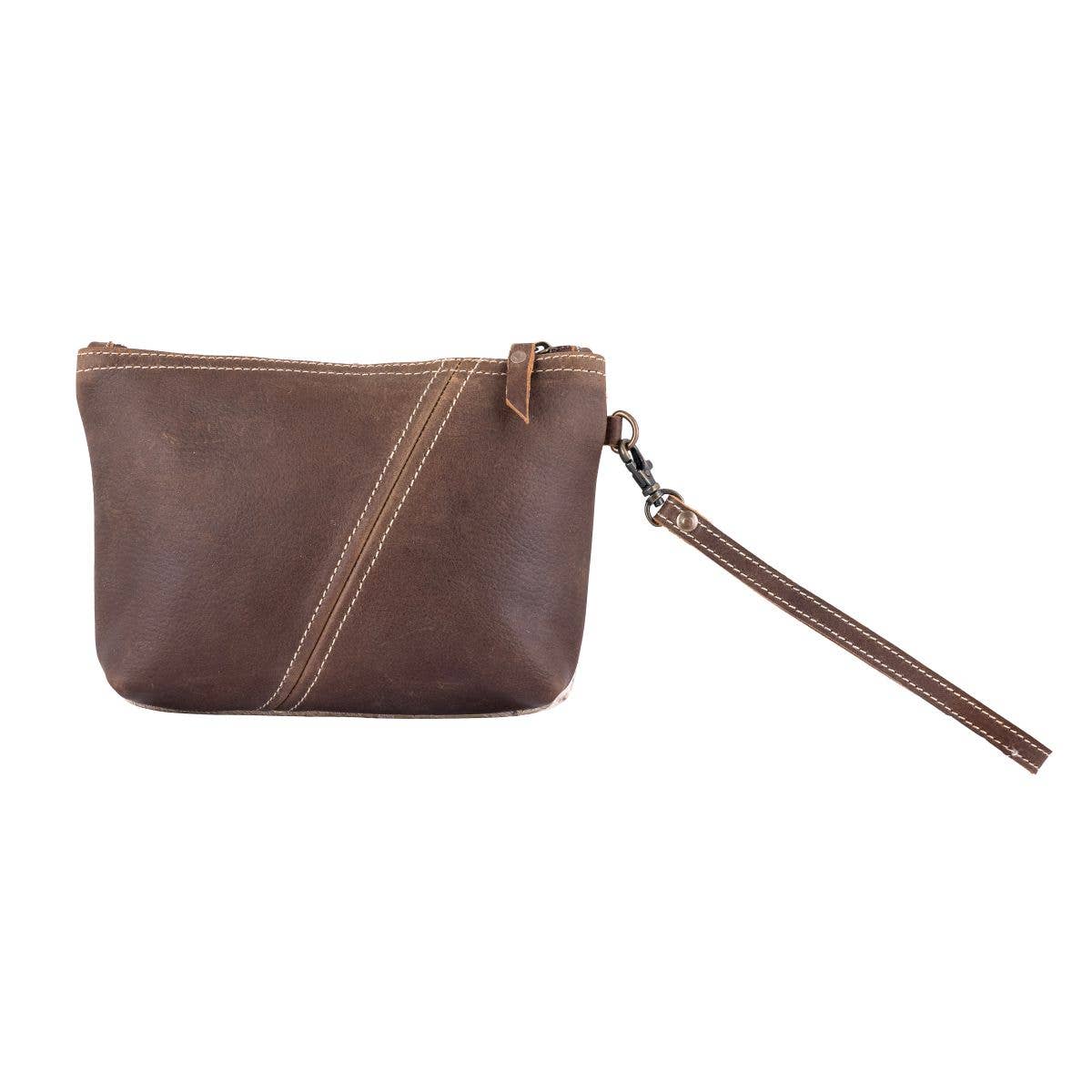 White & Gold Leather Wrislet