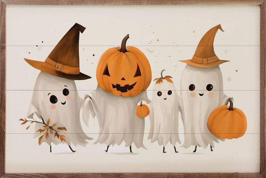 Four Ghost Friends White image 0