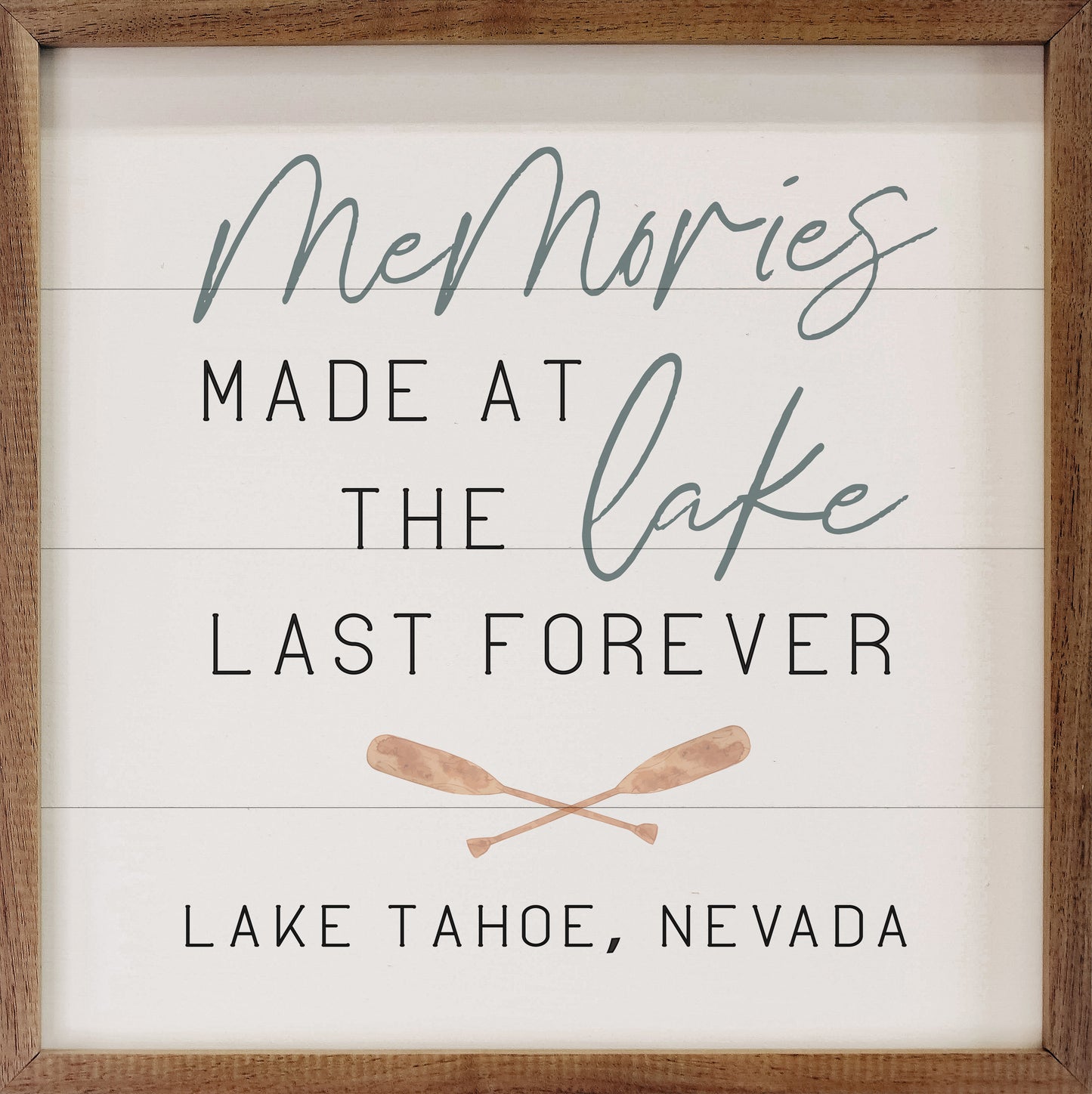 Personalized Memories Made At The Lake White image 0